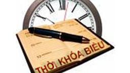 Thời khóa biểu số 03