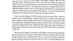 Thông tin cuộc thi Toán và Khoa học Quốc tế ASMOPSS