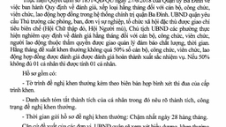 Hướng dẫn xét khen thưởng hàng tháng năm 2018