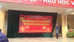 Trường THCS Hoàng Hoa Thám tổ chức Hoạt động ngoài giờ lên lớp với chủ điểm "Mừng Đảng quang vinh, Mừng xuân Kỷ Hợi 2019"