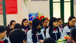 Gặp mặt các học sinh trong đội tuyển học sinh giỏi năm học 2015-2016