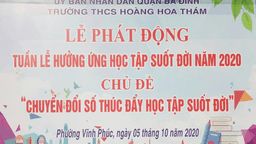 Hưởng ứng tuần lễ học tập suốt đời năm 2020 chủ đề “Chuyển đổi số thúc đẩy học tập suốt đời”