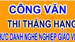 Thông báo về việc thi thăng hạng chức danh nghề nghiệp