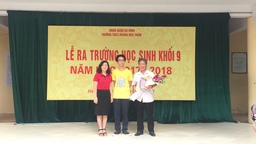 Lễ Ra trường dành cho học sinh khối 9 năm học 2017-2018