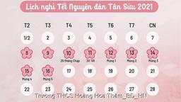 Lịch nghỉ Tết Tân Sửu 2021 của học sinh Hà Nội