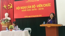 Hội nghị cán bộ, viên chức năm học 2018 - 2019
