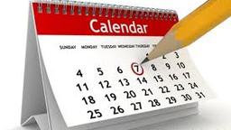 Lịch công tác tháng 4 năm 2018