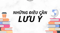 Những điểm mà CMHS và HS lớp 6 cần biết