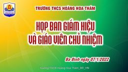Cuộc họp cuối ngày chuẩn bị cho Sơ kết học kỳ I