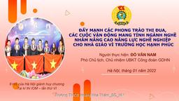 Tấp huấn "Đẩy mạnh các phong trào Thi đua, các cuộc vận động mang tính ngành nghề nhằm nâng cao năng lực nghề nghiệp cho Nhà giáo vì trường học hạnh phúc"