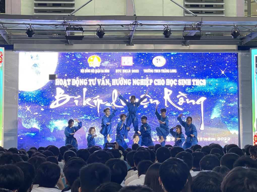 Liên đội trường THCS Hoàng Hoa Thám tham gia chương trình tư vấn hướng nghiệp năm 2022 – 2023