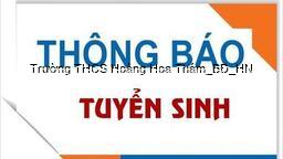 Hướng dẫn Tuyển sinh vào lớp 10 THPT năm học 2022-2023