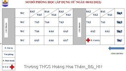 Sơ đồ phòng thi học sinh giỏi quận Ba Đình năm học 2021-2022