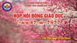 Buổi họp HĐSP "tất  niên" thật đặc biệt với những nội dung chuẩn bị sẵn sàng cho việc triển khai đón các con HS quay trở lại trường của  THCS Hoàng Hoa Thám