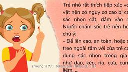 Hướng dẫn phòng tránh tai nạn thương tích cho trẻ