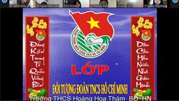 Chi Đoàn trường THCS Hoàng Hoa Thám cùng Đoàn phường Vĩnh Phúc tổ chức lớp “Cảm tình Đoàn” năm học 2021-2022