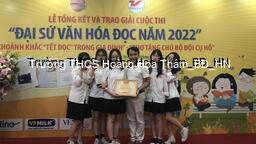 Học sinh trường THCS Hoàng Hoa Thám lan toả tình yên đọc sách trong cuộc thi "Đại sứ văn hoá đọc" năm 2022