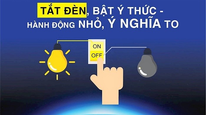 Hưởng ứng đêm sự kiện chiến dịch Giờ Trái đất năm 2023