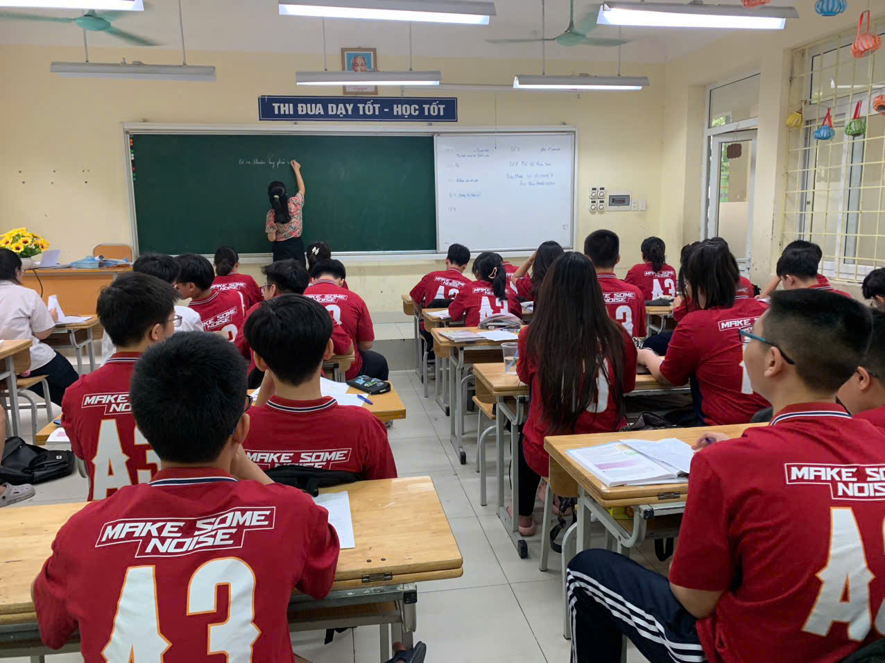 Lớp 9A3 chủ động cho việc ôn tập trước mỗi kì thi quan trọng.