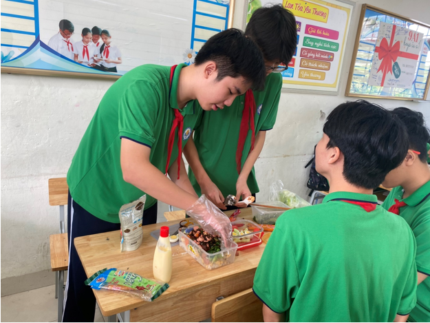 Giờ học Công nghệ thú vị của lớp 9A1 chúng em