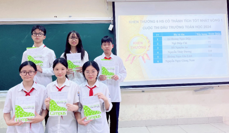 Học sinh lớp 8A2 trường THCS Hoàng Hoa Thám tích cực tham gia vòng 1 cuộc thi “Đấu trường Toán học Quận Ba Đình”
