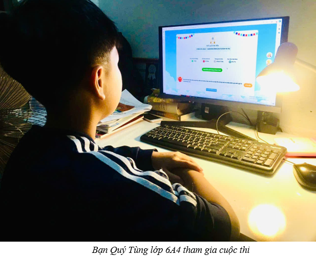 Tập thể lớp 6A4 với sân chơi “ Đấu trường toán học”