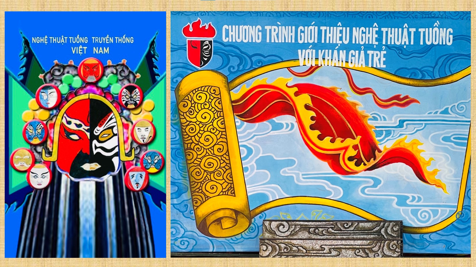 Học sinh Trường THCS Hoàng Hoa Thám đến với “Chương trình giới thiệu nghệ thuật tuồng với giới trẻ”.