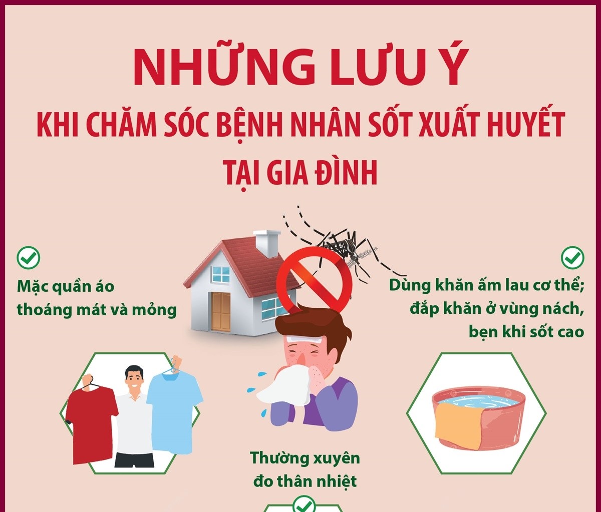 Những lưu ý khi chăm sóc bệnh nhân sốt xuất huyết tại gia đình
