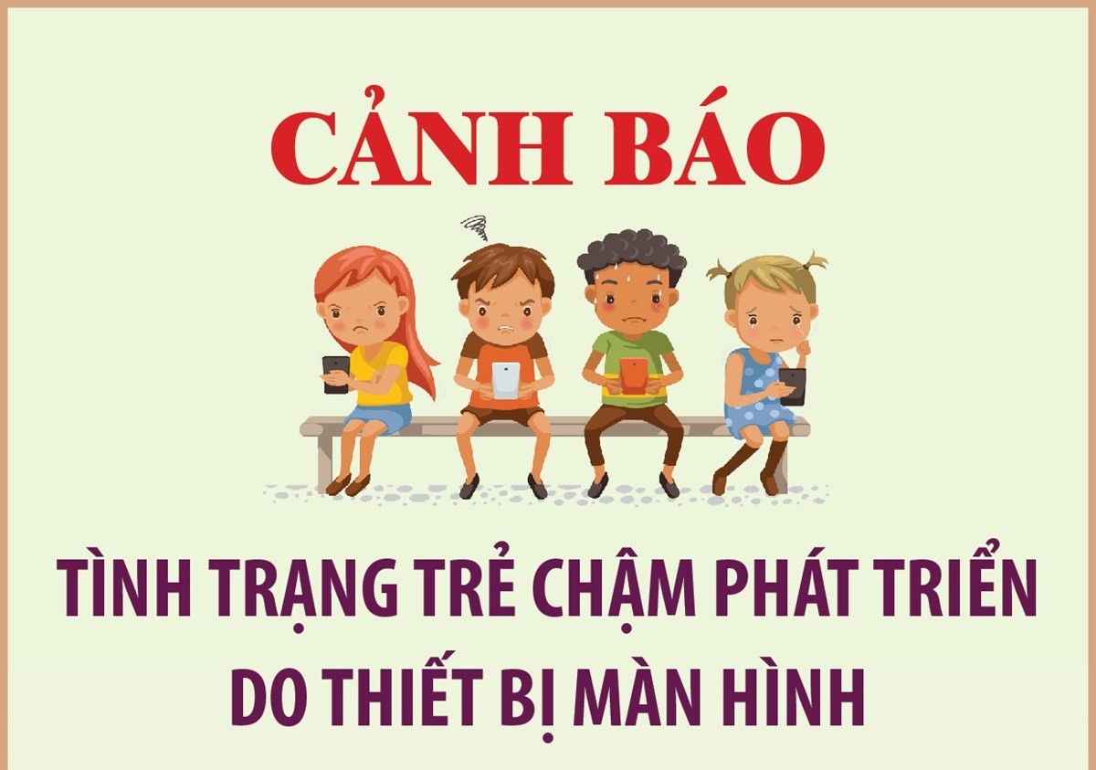 Cảnh báo tình trạng trẻ chậm phát triển do thiết bị màn hình