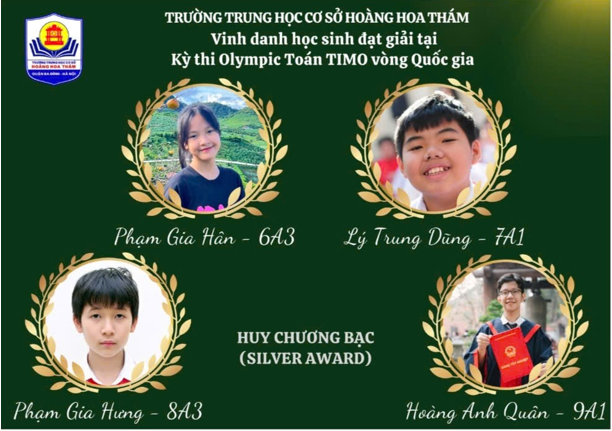 Phạm Gia Hân – Niềm tự hào của lớp 6A3 tại kỳ thi Toán Quốc tế TIMO 2025