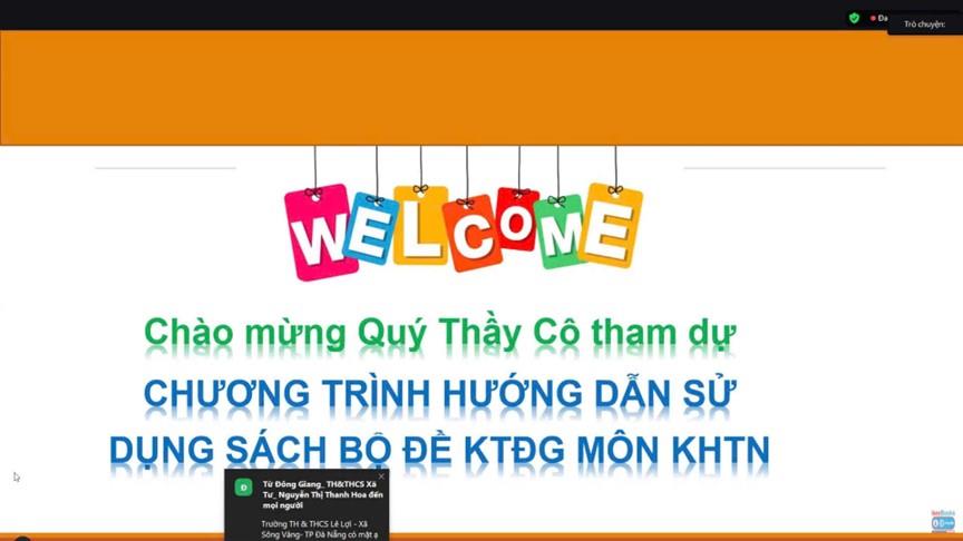 Nhóm Khoa học Tự nhiên trường THCS Hoàng Hoa Thám tích cực tham gia buổi tập huấn trực tuyến nâng cao năng lực kiểm tra, đánh giá học sinh THCS