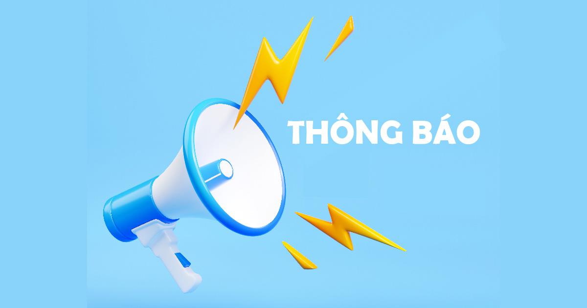 Thông báo về việc điều chỉnh kế hoạch tổ chức dạy học ứng phó với cơn bão sô 11
