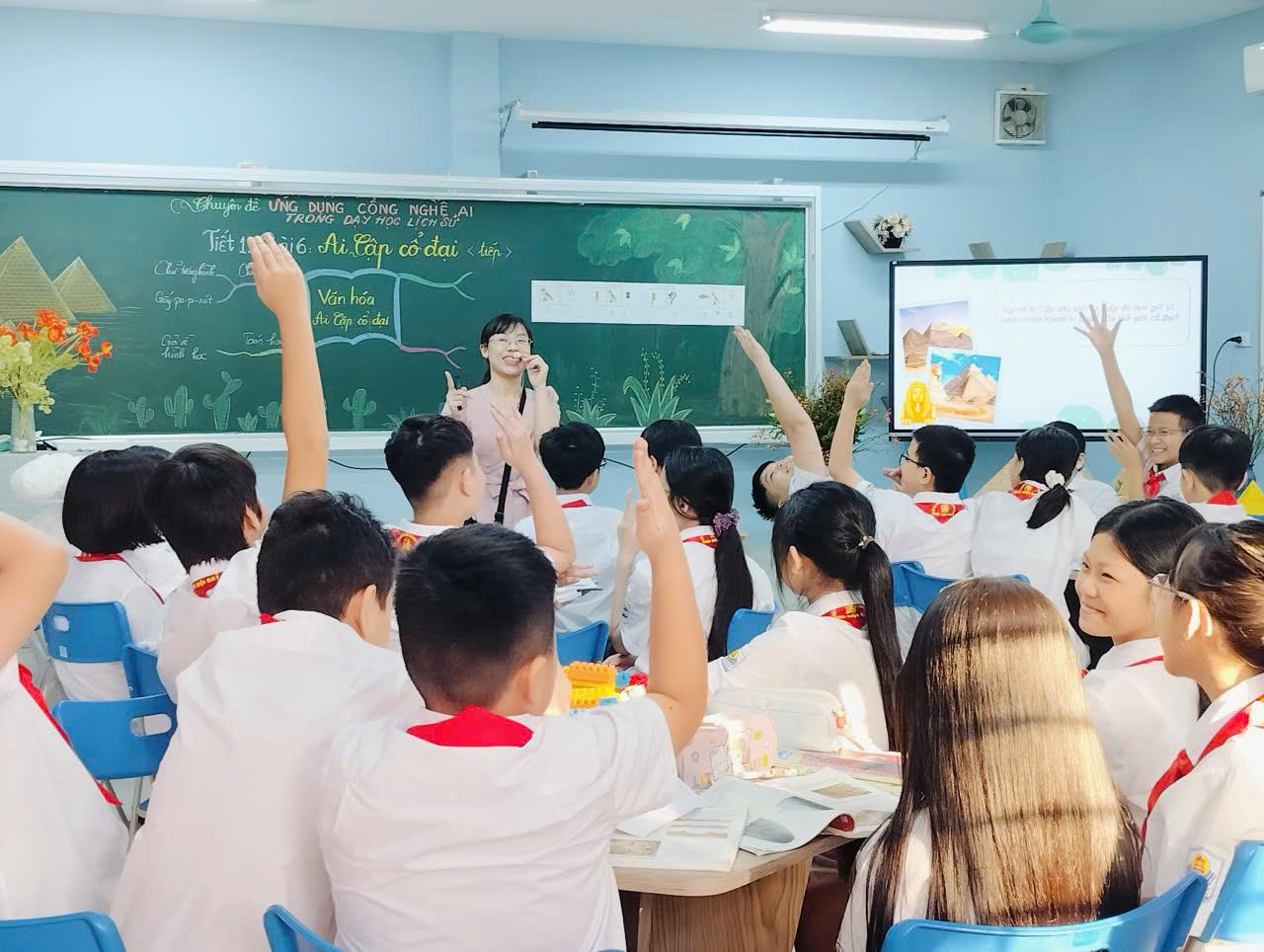 Ứng dụng công nghệ AI trong dạy học Lịch sử – Hành trình khám phá Ai Cập cổ đại đầy hứng khởi.
