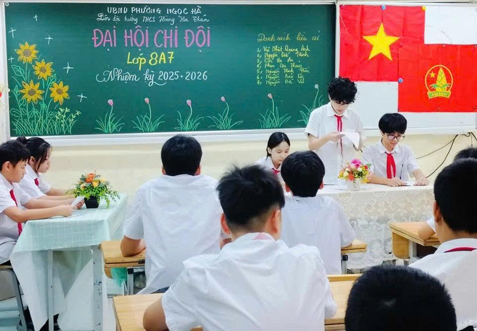 Đại hội chi đội lớp 8A7 nhiệm kỳ 2025-2026: Trang nghiêm – Dân chủ – Sáng tạo – Hiệu quả