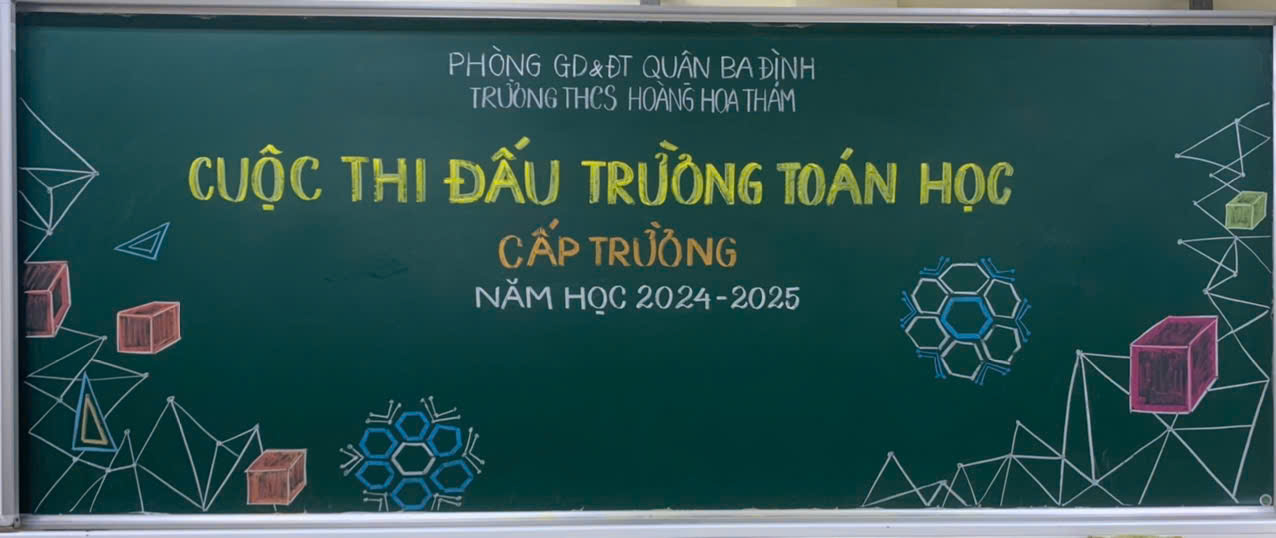 Cuộc thi “Đấu trường toán học và tiếng anh” quận Ba Đình năm học 2024-2025 cấp trường tại trường THCS Hoàng Hoa Thám