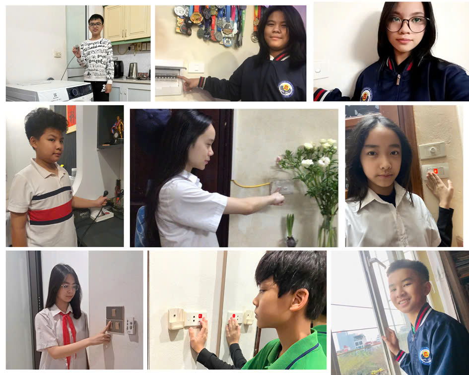 Lớp 7A2 tích cực hưởng ứng giờ Trái Đất với mục tiêu tiết kiệm năng lượng hành động nhỏ ý nghĩa lớn.