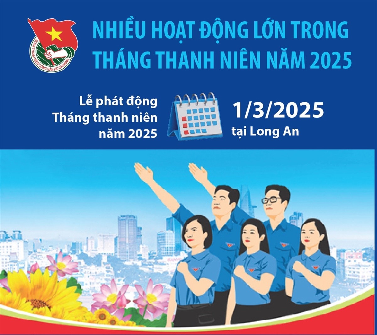 Nhiều hoạt động lớn trong Tháng Thanh niên năm 2025