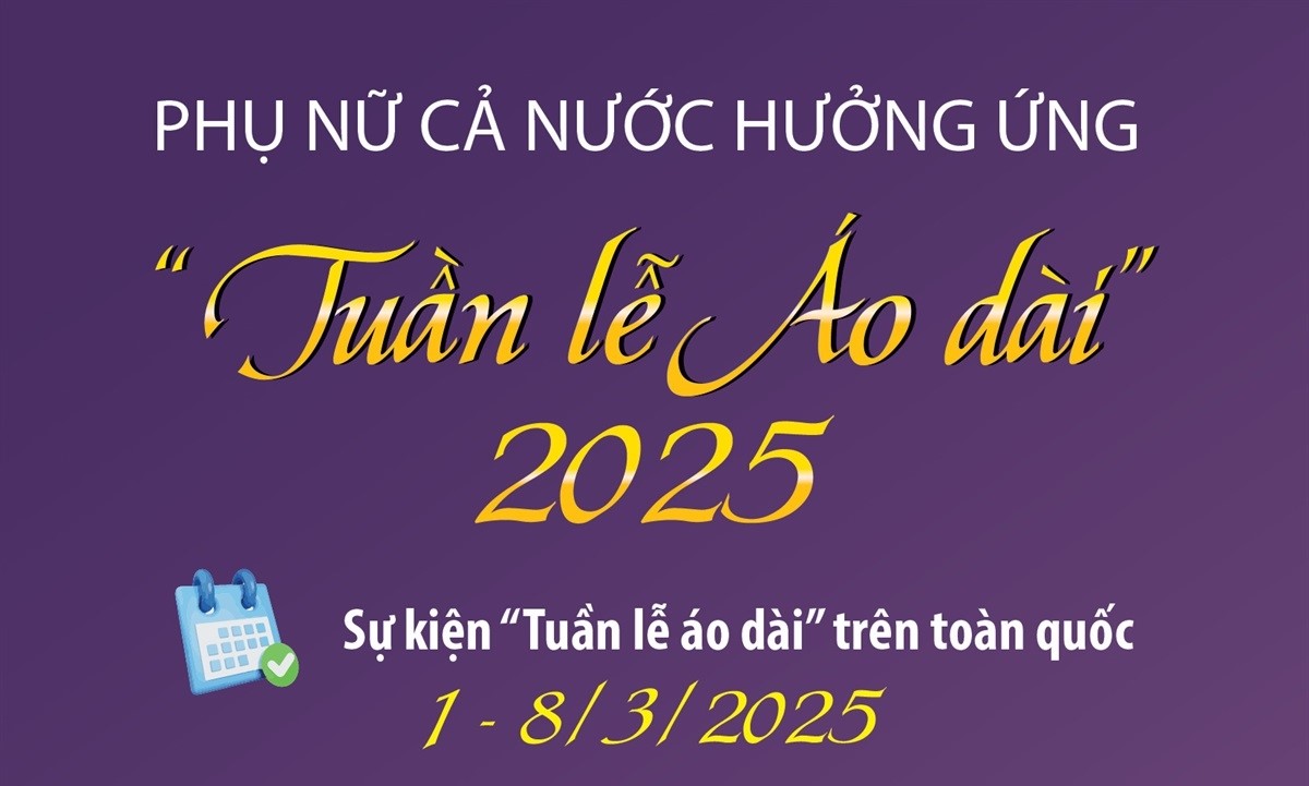 Phụ nữ cả nước hưởng ứng “Tuần lễ Áo dài” năm 2025