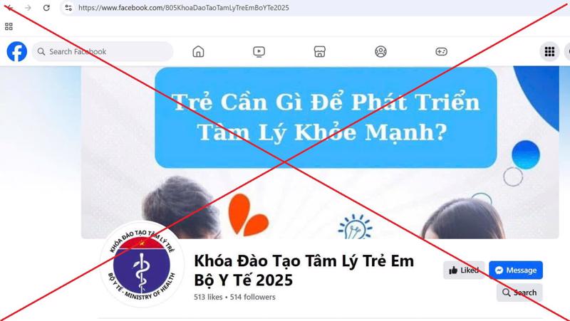 Cảnh báo xuất hiện Fanpage giả mạo Bộ Y tế