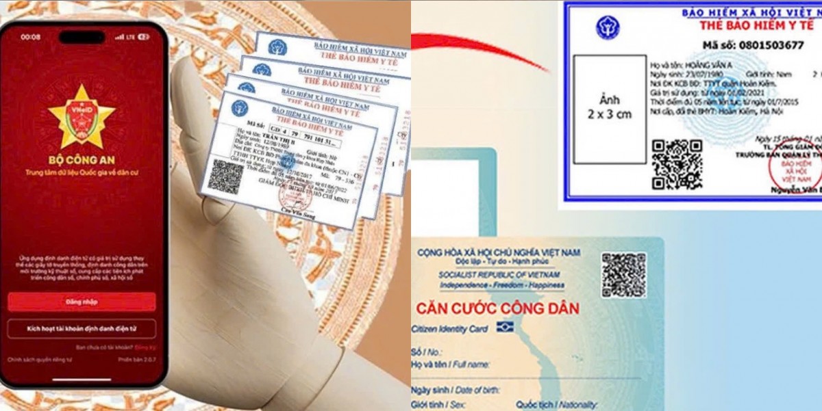 Từ 1/6: Sử dụng VssID, VNeID và Căn cước công dân gắn chip để khám, chữa bệnh BHYT