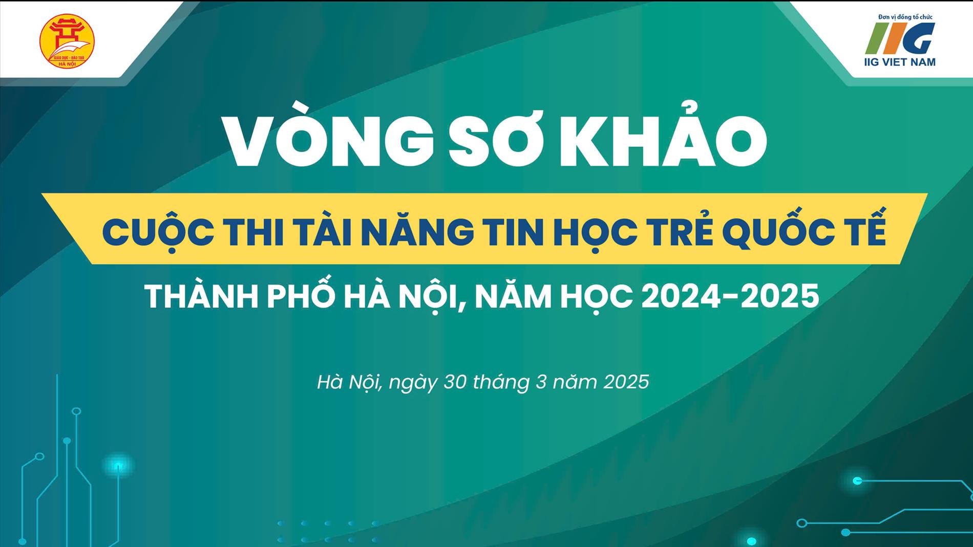 Trường THCS Hoàng Hoa Thám tự hào với thành tích ấn tượng tại vòng sơ loại Cuộc thi tài năng tin học trẻ quốc tế thành phố hà nội năm học 2024 - 2025.
