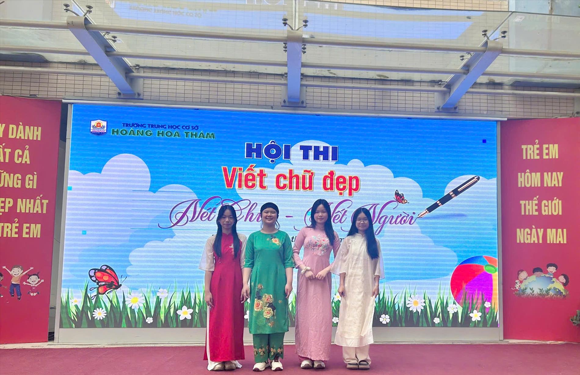 Kết quả cuộc thi Viết chữ đẹp cấp trường của tập thể lớp 7A1