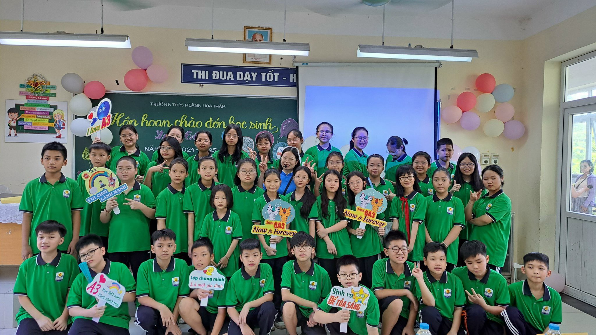 Tập thể lớp 6A3 nỗ lực cán đích trong ký thi cuối học kỳ 2.