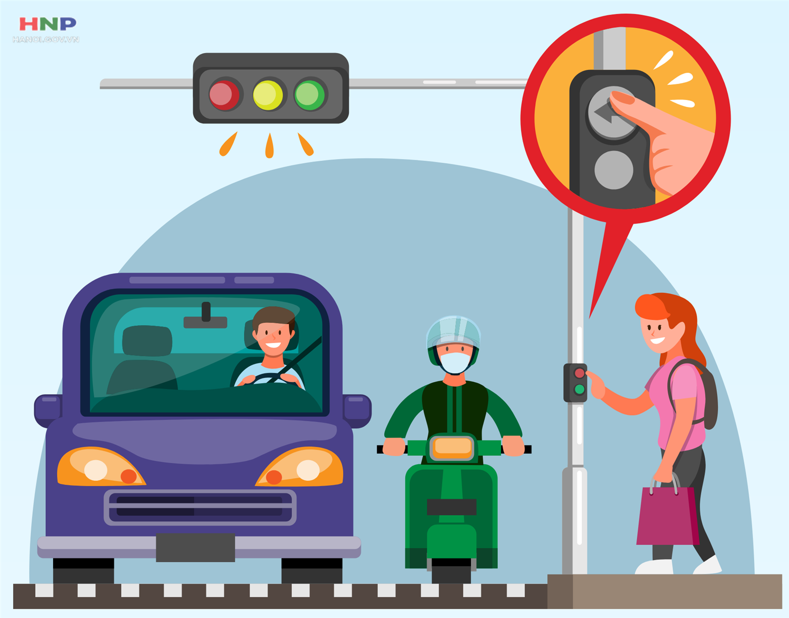 Người đi bộ phải tuân thủ các quy định của Luật Trật tự an toàn giao thông đường bộ 2024