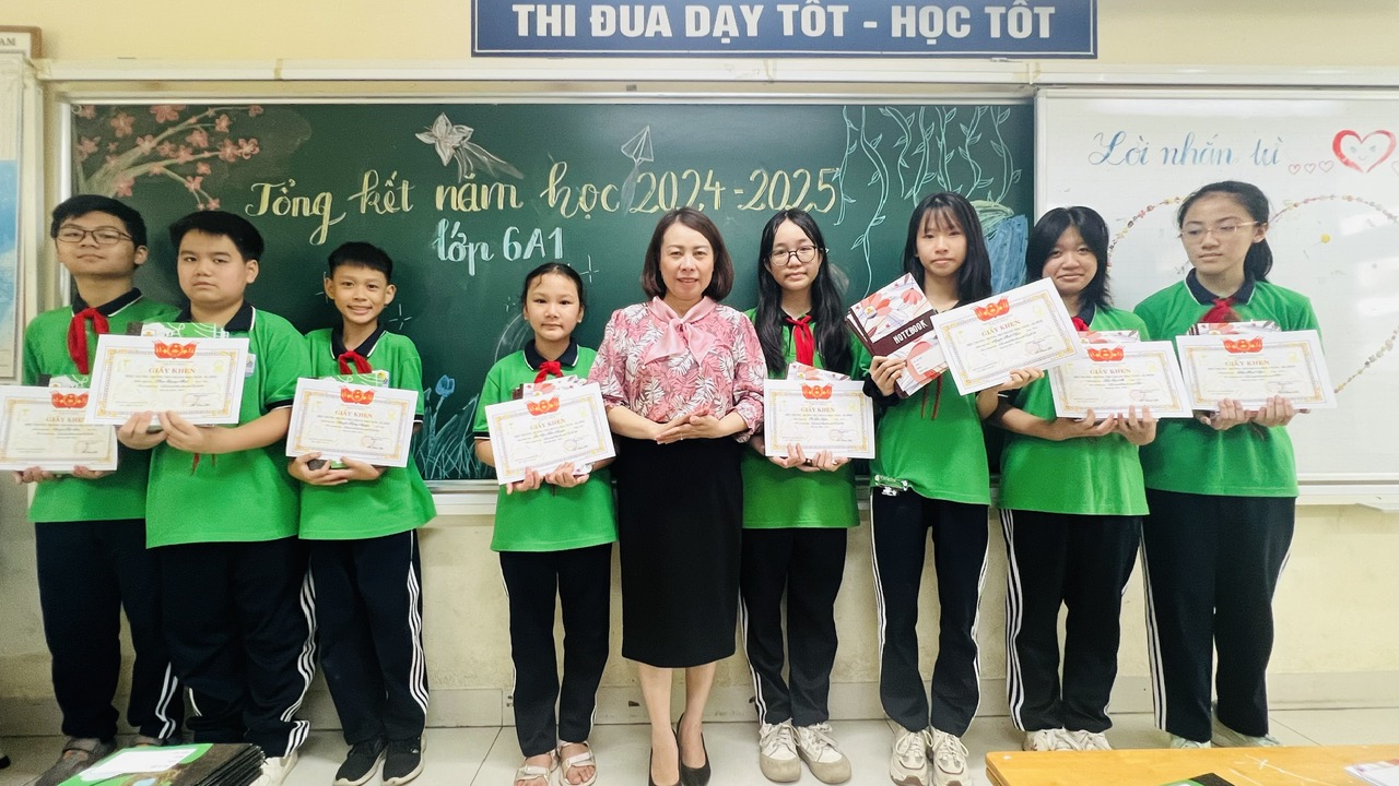 Lớp 6A1 – Dấu ấn rực rỡ của năm học đầu tiên tại ngội trường mới mang tên THCS Hoàng Hoa Thám thân yêu
