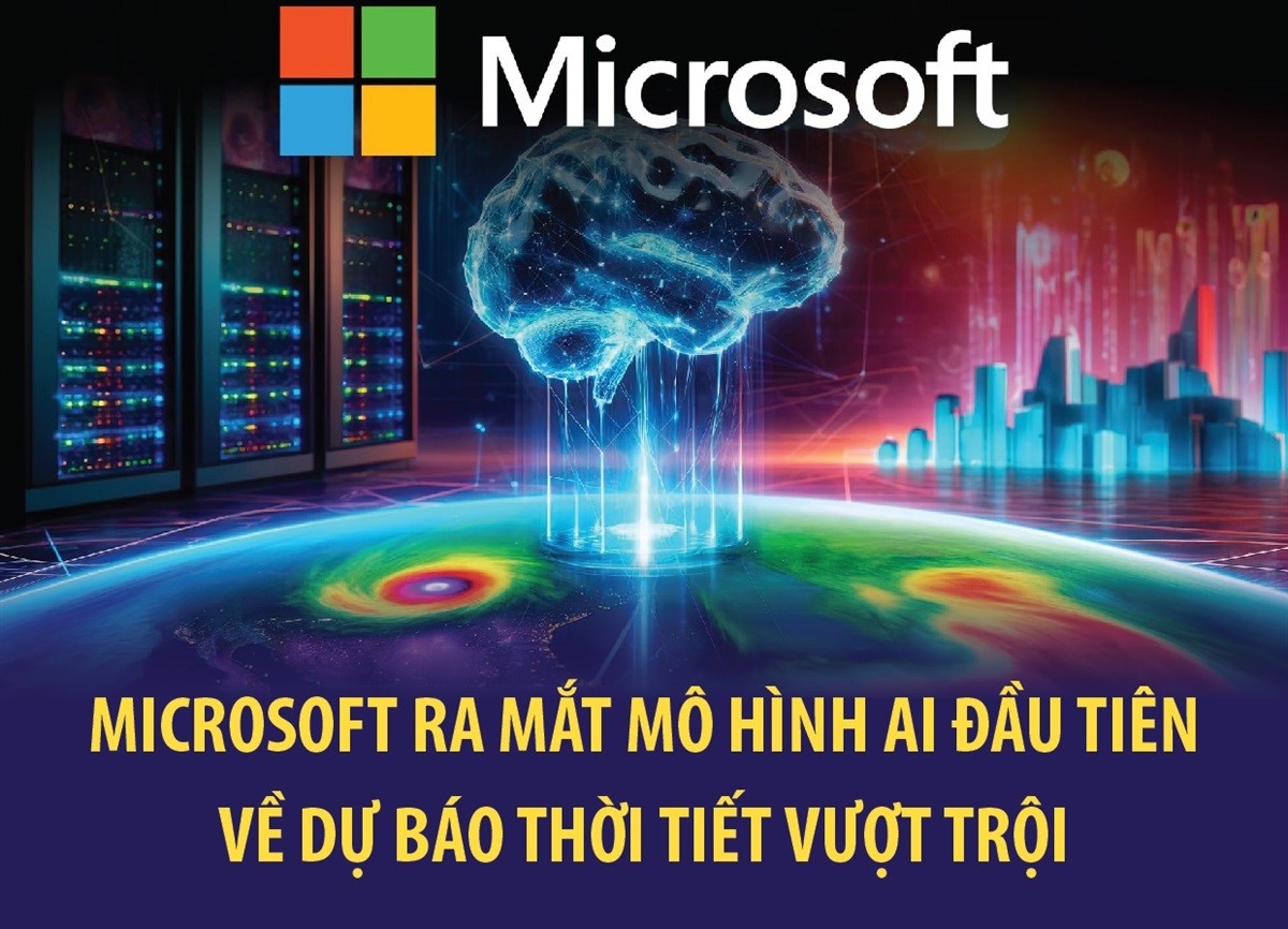 Microsoft ra mắt mô hình AI đầu tiên về dự báo thời tiết vượt trội