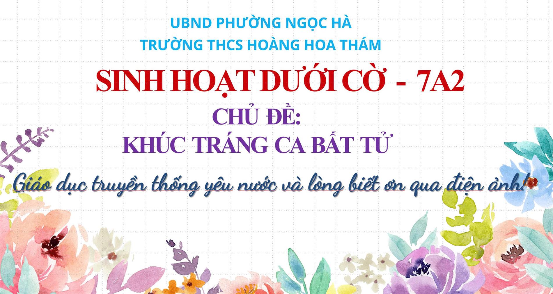 Một tiết sinh hoạt đầy cảm xúc với thước phim “Mưa đỏ”