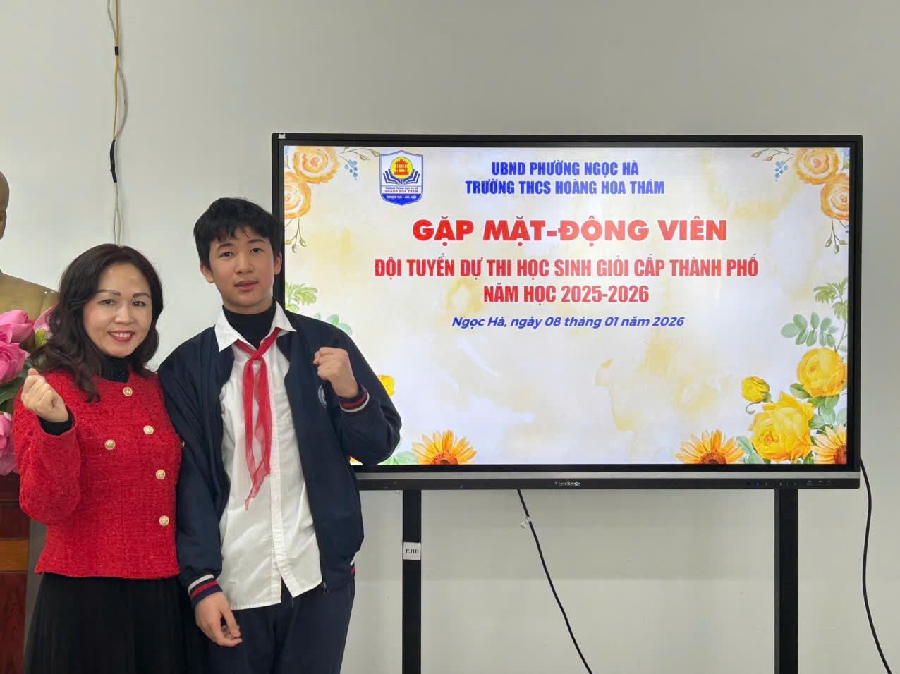 Lan toả tinh thần tự tin – quyết tâm – nỗ lực trong kỳ thi học sinh giỏi cấp thành phố của trường THCS Hoàng Hoa Thám