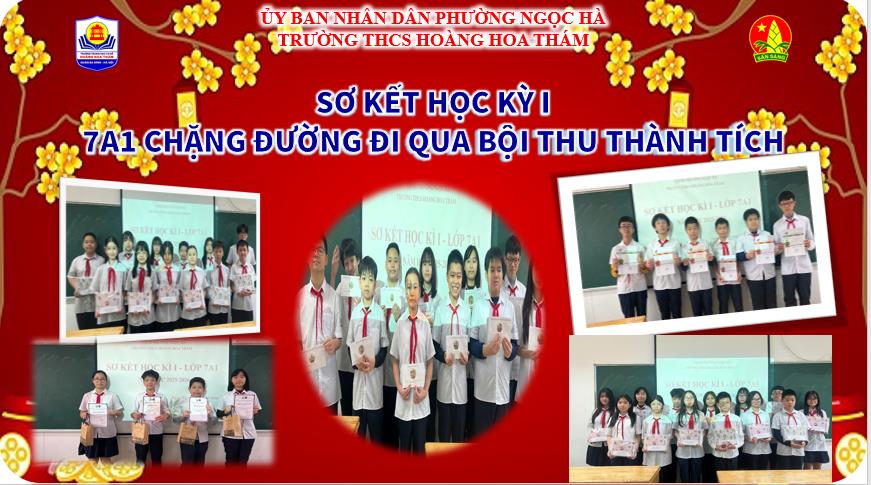 Dấu ấn của học kỳ I rực rỡ của tập thể lớp 7A1 chúng mình