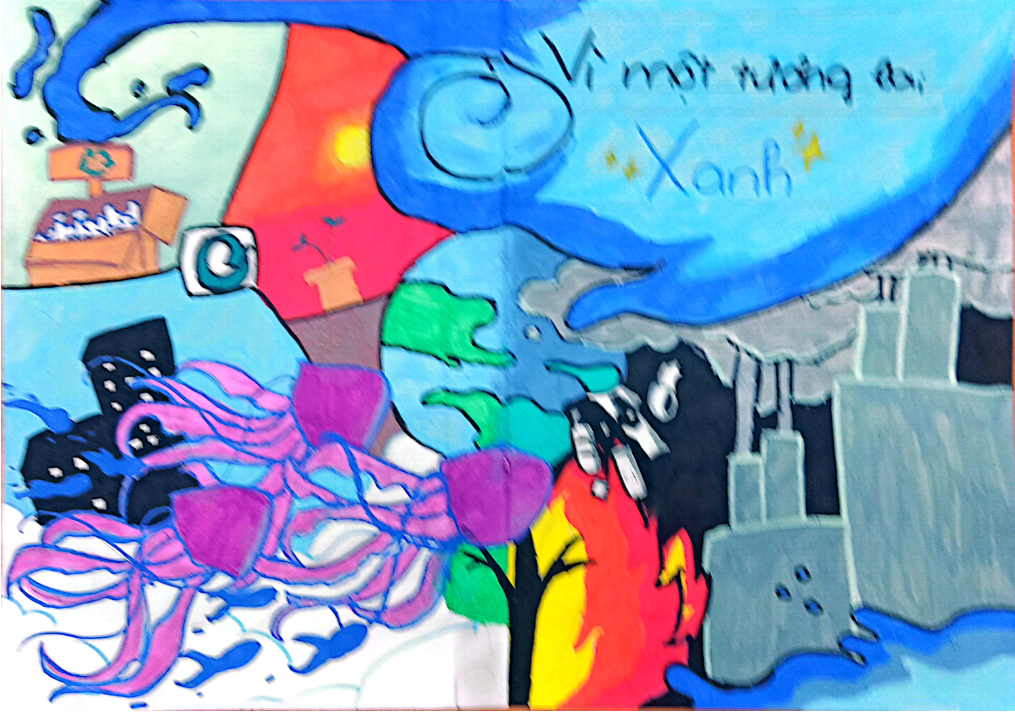 A colorful art piece on a wall

Description automatically generated with medium confidence